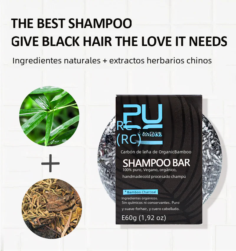 PURC Bamboo Charcoal Shampoo Bar