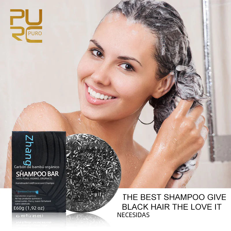 PURC Bamboo Charcoal Shampoo Bar